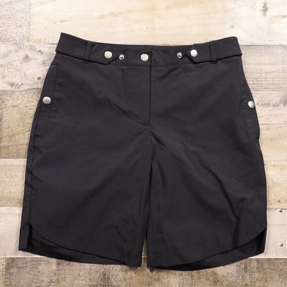 Ashworth golf shorts women's 2 black weather systems - Picture 1 of 10
